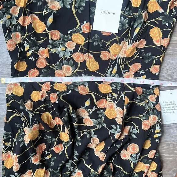 NEW Bohme square neck midi dress Large - Picture 10 of 11